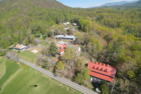 Main campus from above the Craft House (Robin Dreyer)