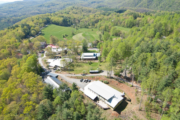 Main campus from over the wood studio (Robin Dreyer)